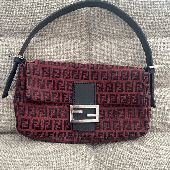 SOLD - AUTHENTIC Fendi Zucchino Baguette - Picture 3 of 9